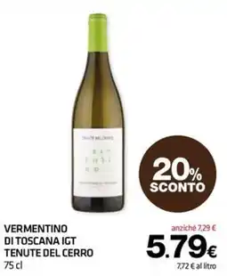 Superconti Vermentino di Toscana IGT Tenute del Cerro offerta