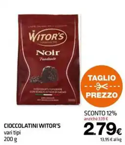 Superconti Cioccolatini Witor's offerta