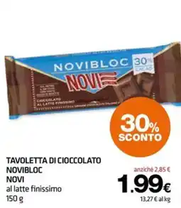 Superconti Tavoletta di cioccolato Novibloc Novi offerta
