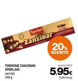 Superconti Torrone Zanzibar Sperlari offerta