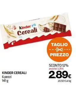 Superconti Kinder Cereali offerta