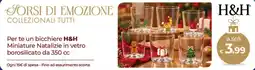 Pilato Bicchiere H&H Miniature Natalizie in vetro borosilicato offerta