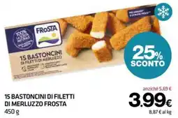 Superconti 15 bastoncini di filetti di merluzzo frosta offerta