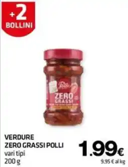 Superconti Verdure zero grassi polli offerta