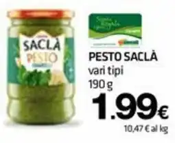 Superconti Pesto Saclà offerta
