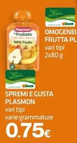 Superconti Omogeneizzato frutta Plasmon offerta