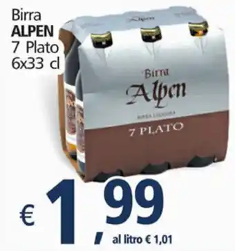 Alter Discount Birra Alpen 7 Plato 6x33 Cl offerta