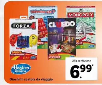 Lidl Hasbro Gaming Giochi in scatola da viaggio offerta