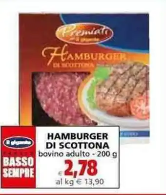 Il Gigante il gigante Hamburger Di Scottona bovino adulto 200g offerta