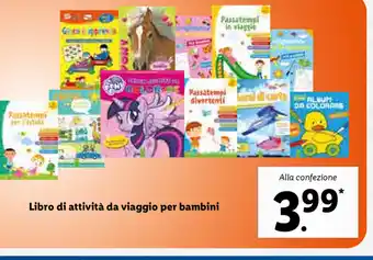 Lidl Libro di attivitá da viaggio per bambini offerta