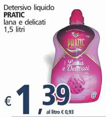 Detersivo Liquido Pratic 1,5 Litri