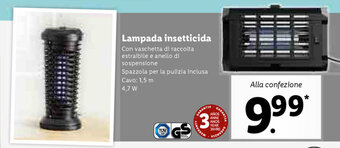 Lidl Lampada insetticida offerta