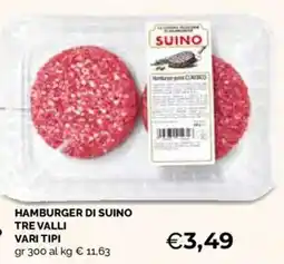 Mercatò Local Hamburger di suino Tre Valli offerta