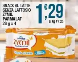 Sidis Snack al latte senza lattosio Zymil Parmalat offerta