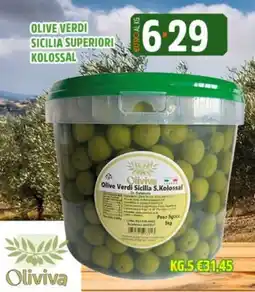 Big Food Olive Verdi Sicilia Superiori Kolossal offerta
