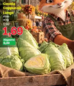 Prix Quality Cavolo Cappuccio Lungo offerta