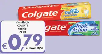 Dentifricio Colgate Vari Tipi 75 ml