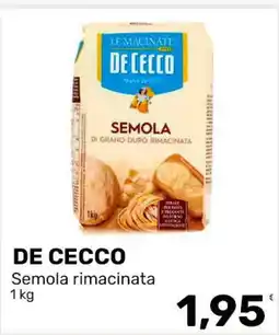Iper Tosano De Cecco Semola rimacinata offerta
