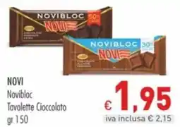 Cash & Carry Grossy Novibloc Tavolette Cioccolato offerta