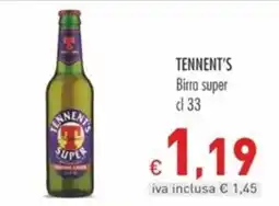 Cash & Carry Grossy Tennent's Birra super offerta