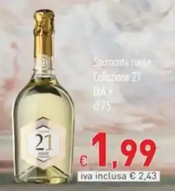 Cash & Carry Grossy Spumante cuvée Collezione 21 Dolce offerta