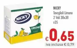 Cash & Carry Grossy Nicky tovaglioli limone offerta