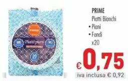 Cash & Carry Grossy Prime Piatti Bianchi offerta