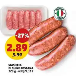 PENNY Salsiccia di suino toscana offerta