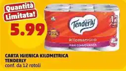 PENNY Carta igienica kilometrica Tenderly offerta