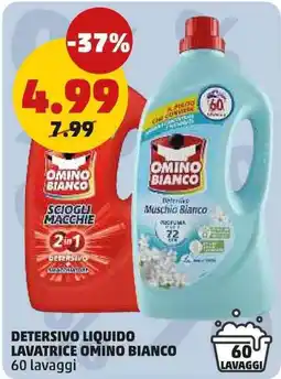 PENNY Detersivo liquido lavatrice Omino Bianco offerta