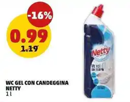 PENNY WC Gel con Candeggina Netty offerta