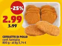PENNY Cotolette di pollo offerta