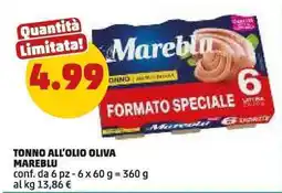 PENNY Tonno all'olio oliva Mareblu offerta