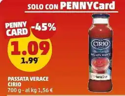 PENNY Passata verace Cirio offerta