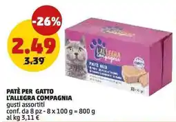PENNY Patè per gatto L'Allegria Compagnia offerta