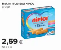 Oasi Biscotti cereali Nipioli offerta