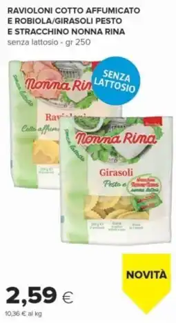 Oasi Raviolini cotto affumicato e robiola/girasoli pesto e stracchino nonna rina senza lattosio offerta