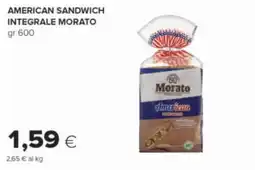 Oasi American Sandwich integrale Morato offerta