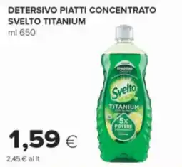 Oasi Detersivo piatti concentrato Svelto Titanium offerta