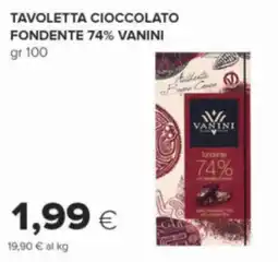 Oasi Tavoletta cioccolato fondente 74% Vanini offerta