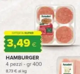 Oasi Hamburger Amadori offerta