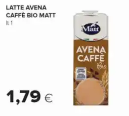 Oasi Latte avena caffè bio matt offerta
