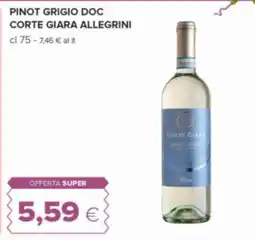 Oasi Pinot grigio doc corte giara allegrini offerta