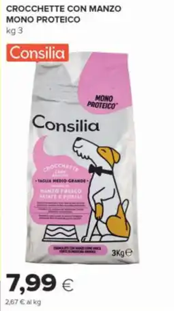 Oasi Crocchette con manzo mono proteico Consilia offerta