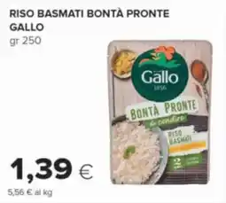 Oasi Riso basmati bontà pronte Gallo offerta
