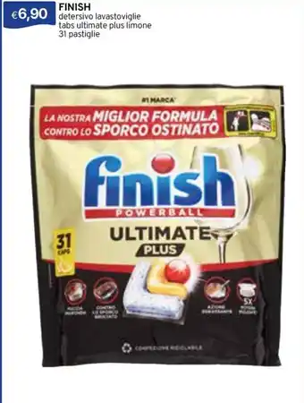 Finish detergente lavastoviglie tabs ultimate plus limone
