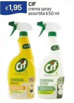 Sirene Blu Cif crema spray offerta