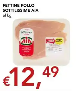 Migross Supermercati e Market Fettine pollo sottilissime AIA offerta