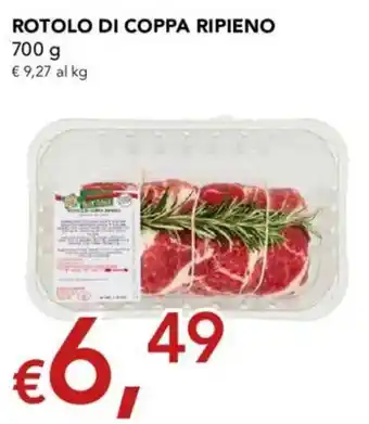 Rotolo di coppa ripieno