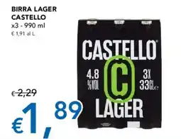 Migross Supermercati e Market Birra lager Castello offerta